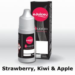 eJuicey Strawberry, Kiwi & Apple E-Liquid 10ml